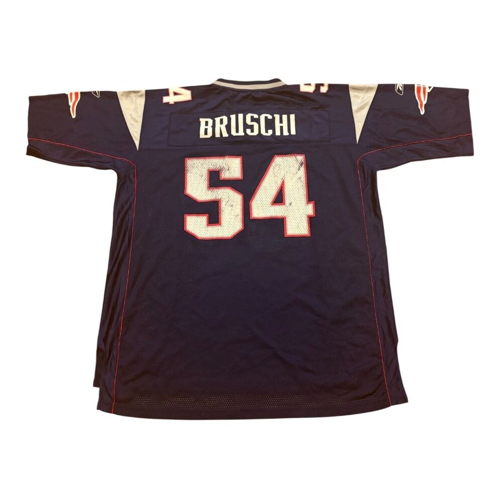 Reebok New England Patriots Tedy Bruschi #54 NFL Football Jersey Men's XL